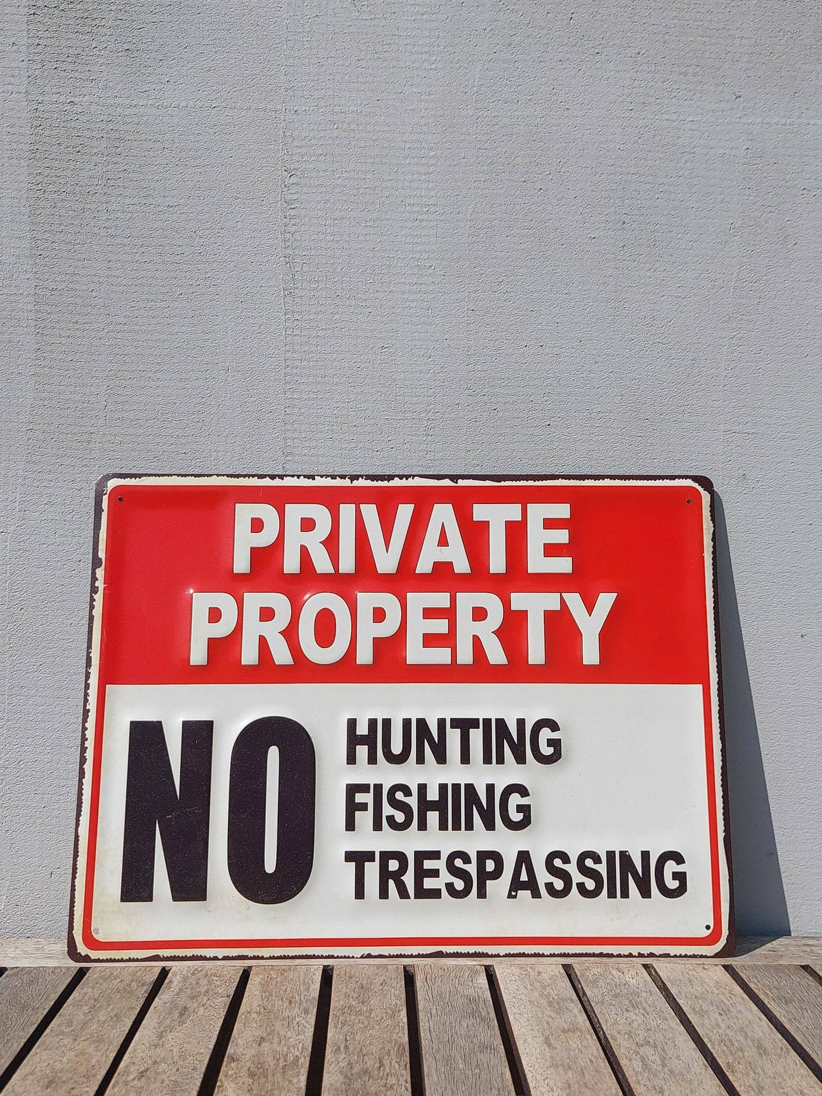 Vintage Look Warning Sign / Warning Sign / Special Warning Sign / Property Sign / Warning Property Sign / Private Property Sign / 2000's photo 60.0