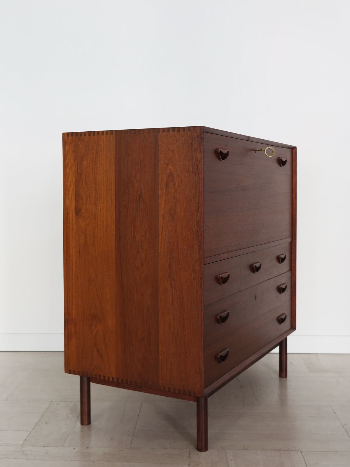 Scandinavian Teak Bar Cabinet Design Peter Hvidt & Orla Molgaard Nielsen 1960s photo Furniture
