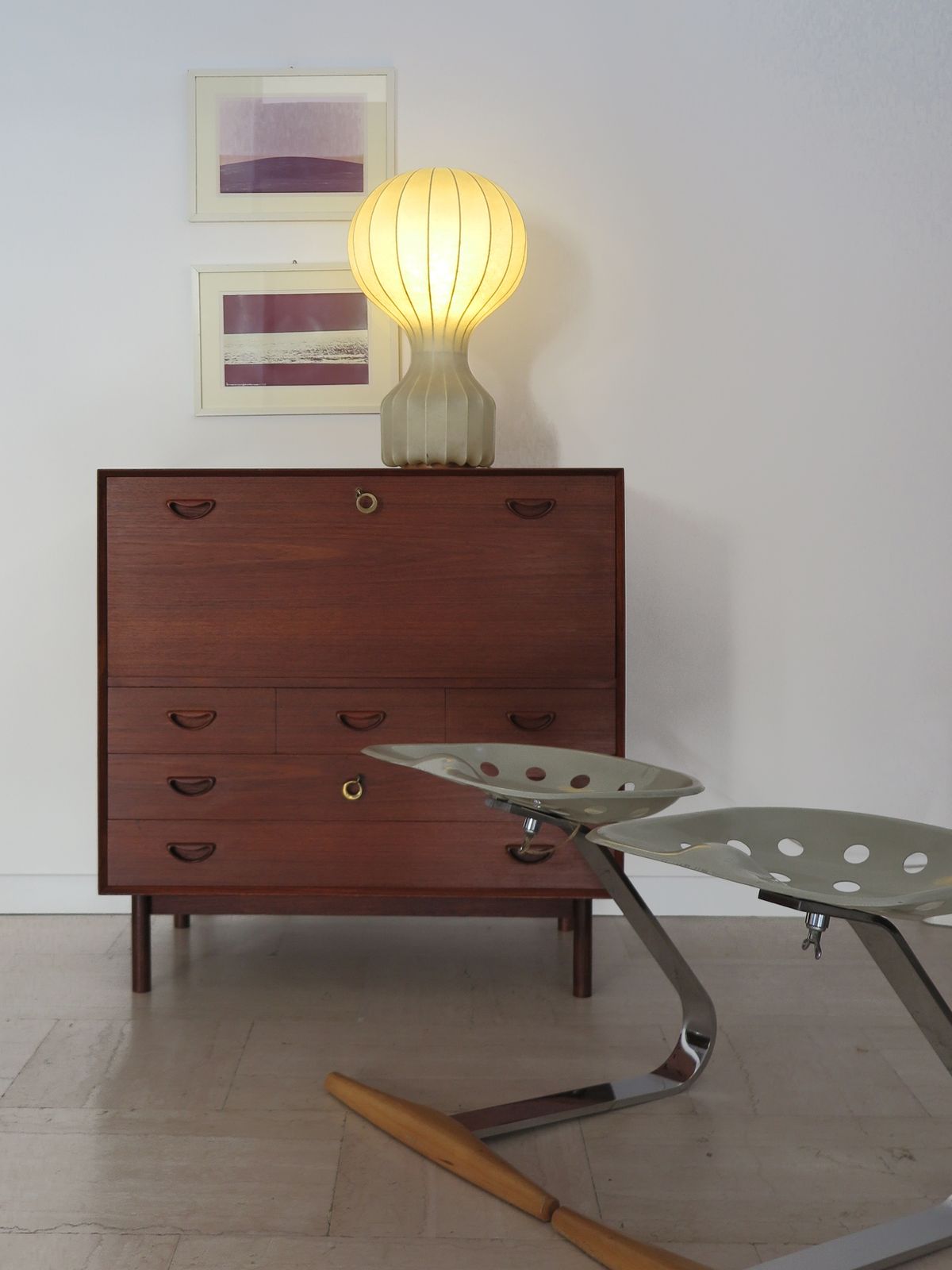 Scandinavian Teak Bar Cabinet Design Peter Hvidt & Orla Molgaard Nielsen 1960s photo 3900.0