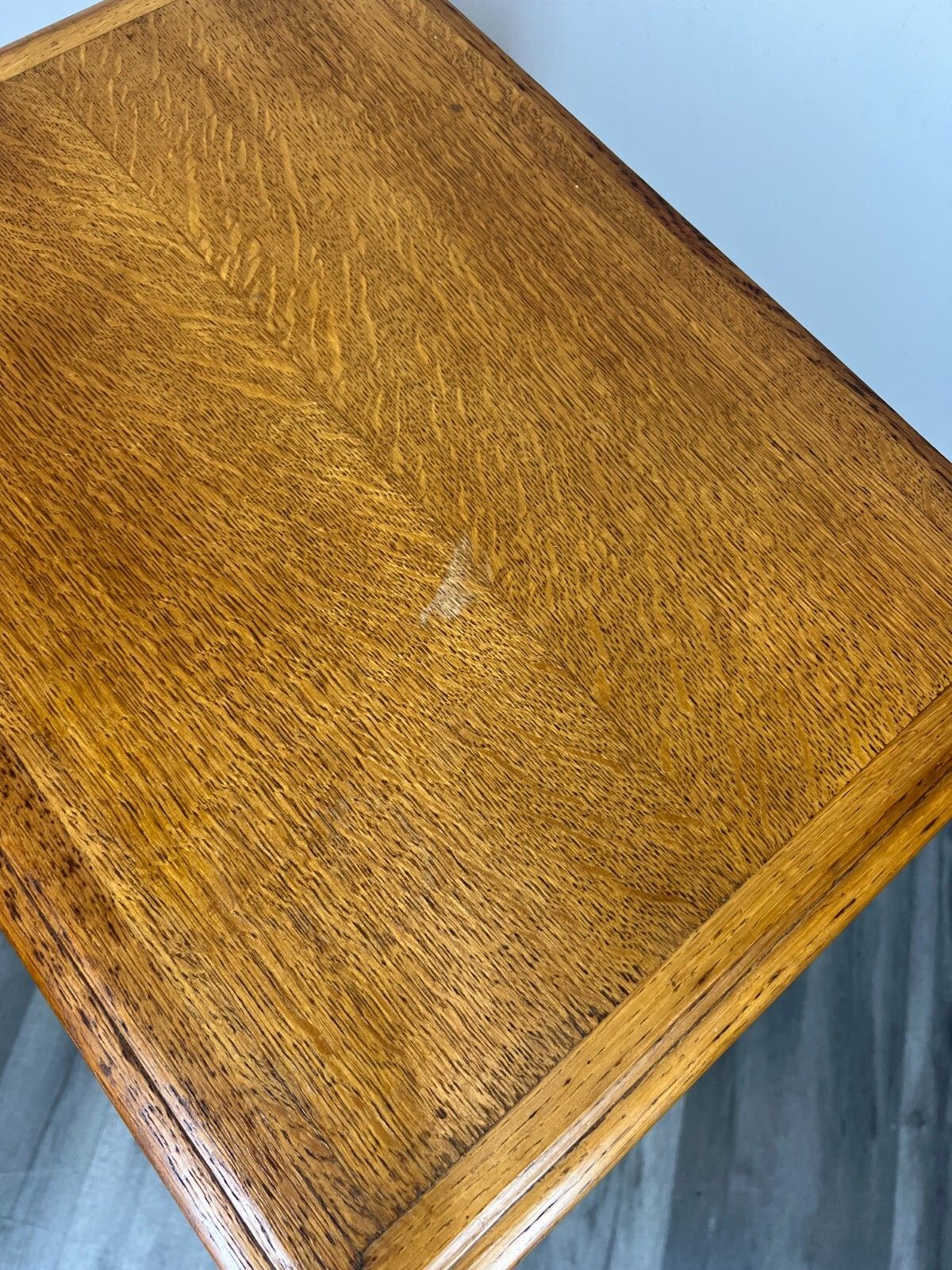 photo buy Bedside Tables Pair French Oak Louis XVI Vintage Nightstands Cabinets Lot 3465