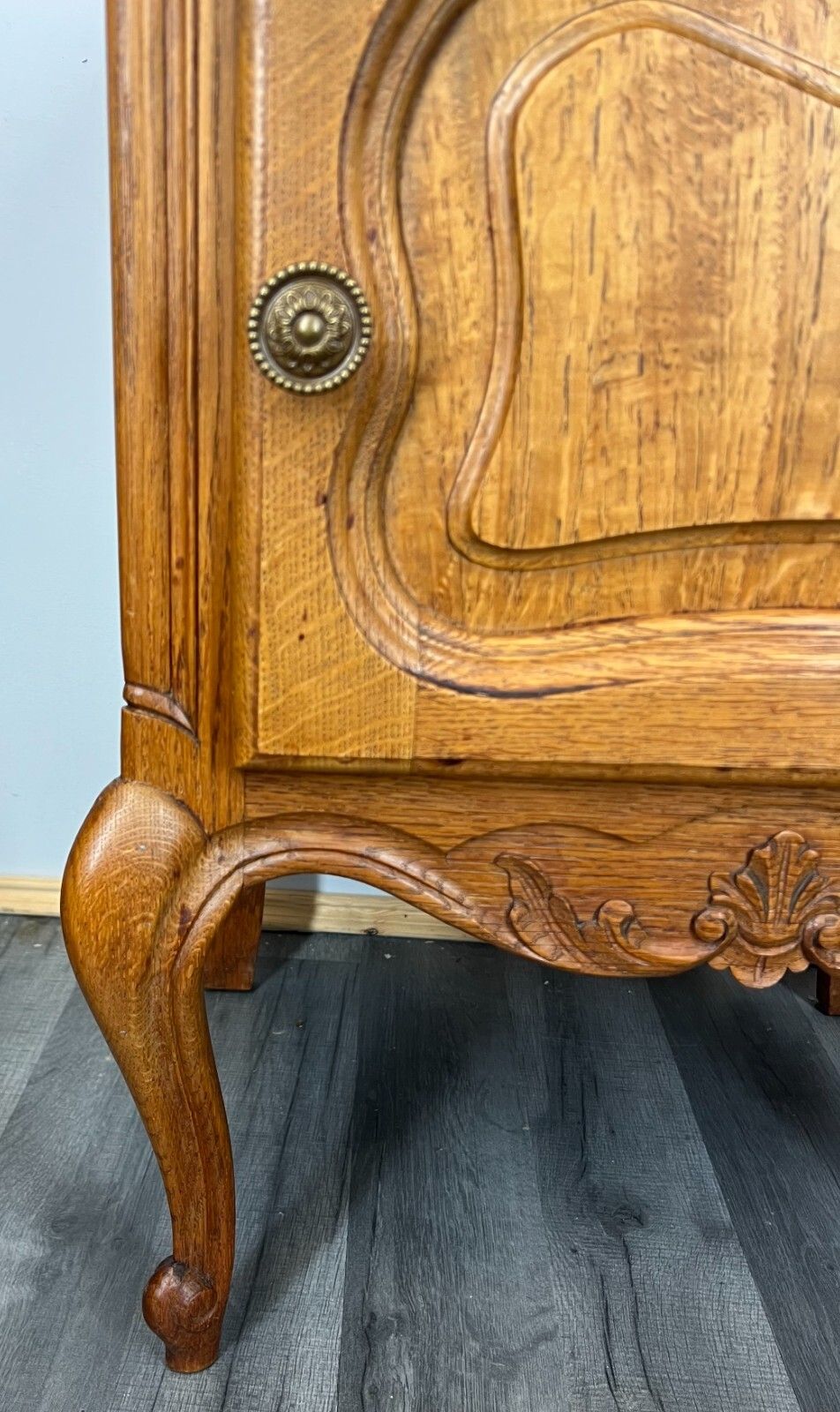 Bedside Tables Pair French Oak Louis XVI Vintage Nightstands Cabinets Lot 3469 photo 349.0