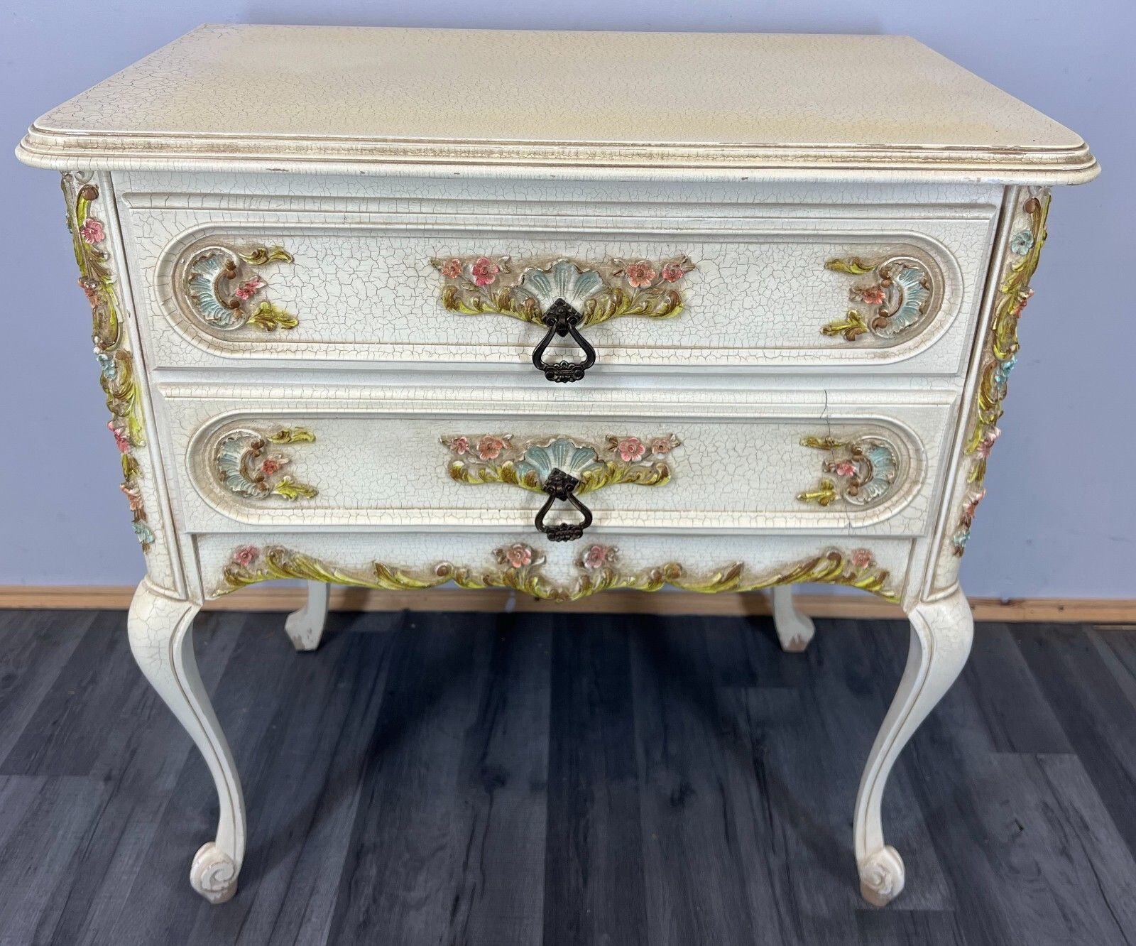 Shabby Chic French Louis XIV Chest Of Drawers Sideboard Cabinet Storage Lot 3467 photo furniture