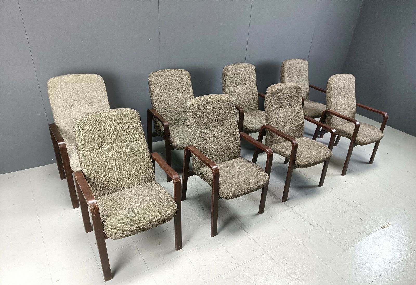 Vintage Bentwood Dining Chairs Set Of 8  1993 photo vintage