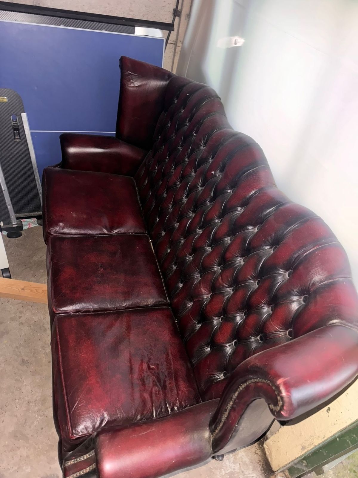Dark Red Victorian Style Sofa, Early 20th Century photo furniture