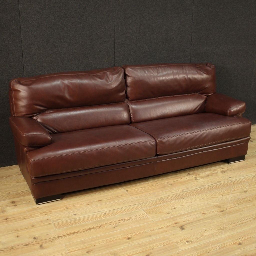 Large Leather Sofa From The 80s photo furniture