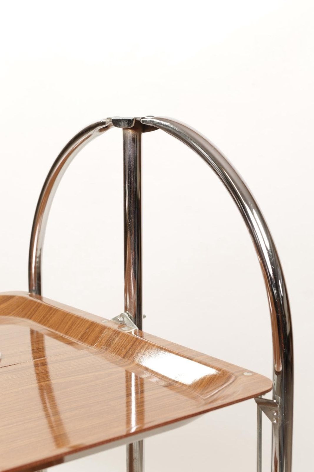 50s/60s Trolley Bar Chromed Rosewood Table Mid Century Design Serving Trolley photo 349.0