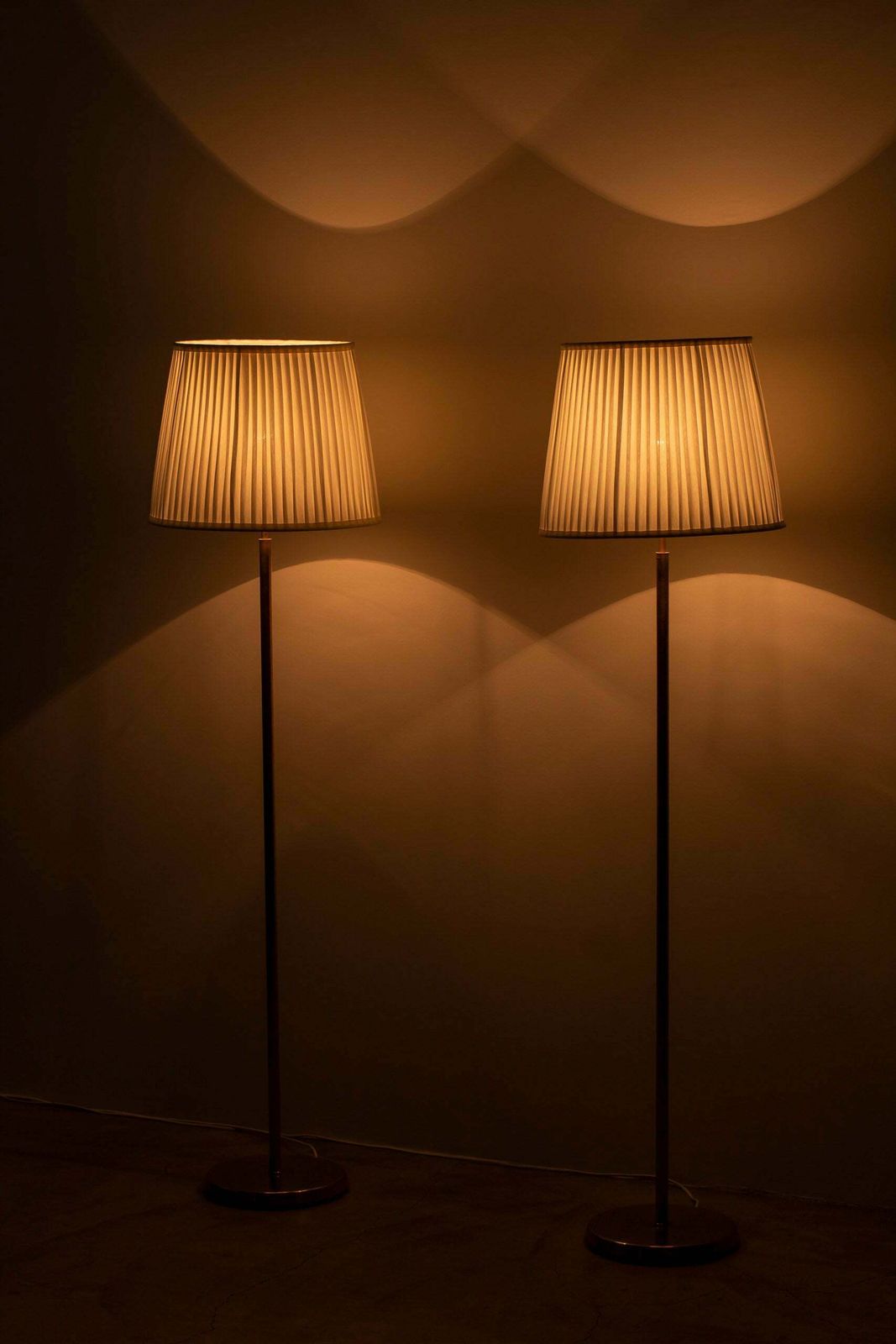 Pair Of Floor Lamps By Asea, 1950s photo buy