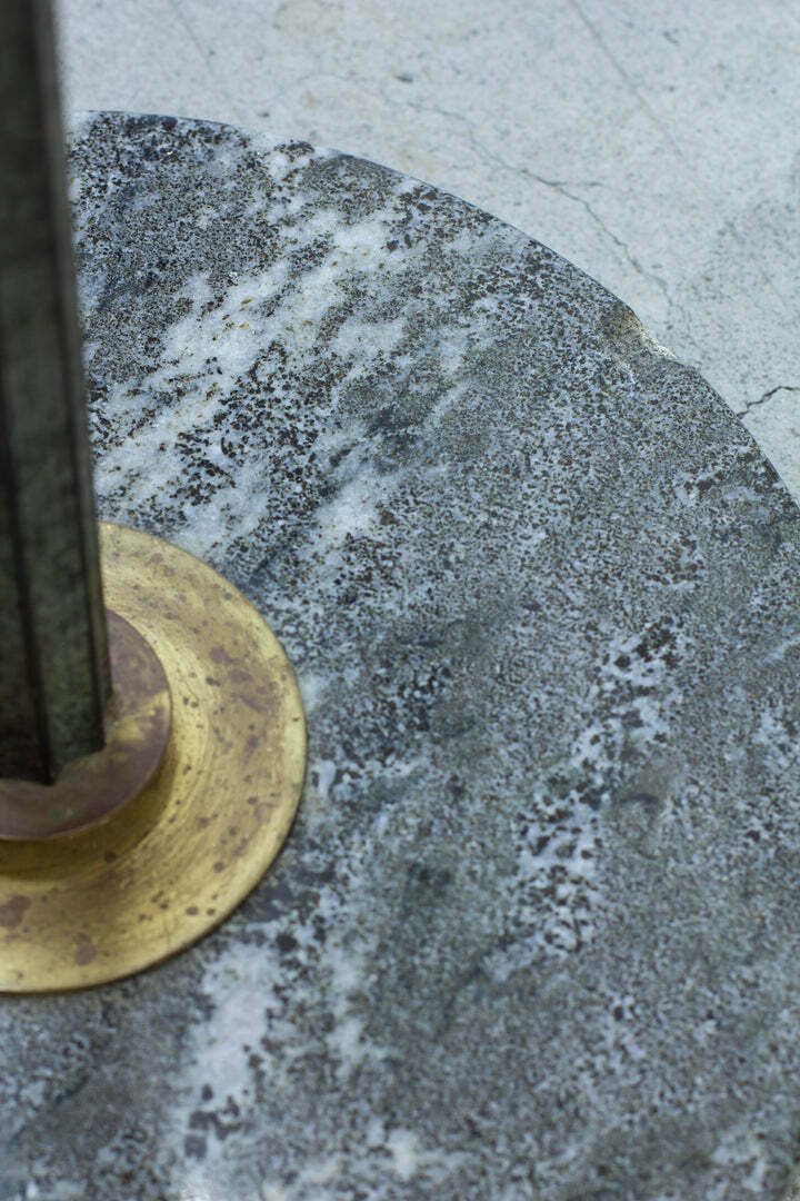 Swedish Modern Marble Floor Lamp photo for sale