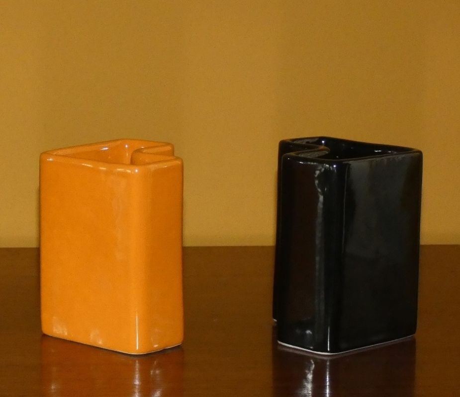 350.0 Set Of 3 Ceramic Vases By Aldo Cotti, Italy 1970s photo