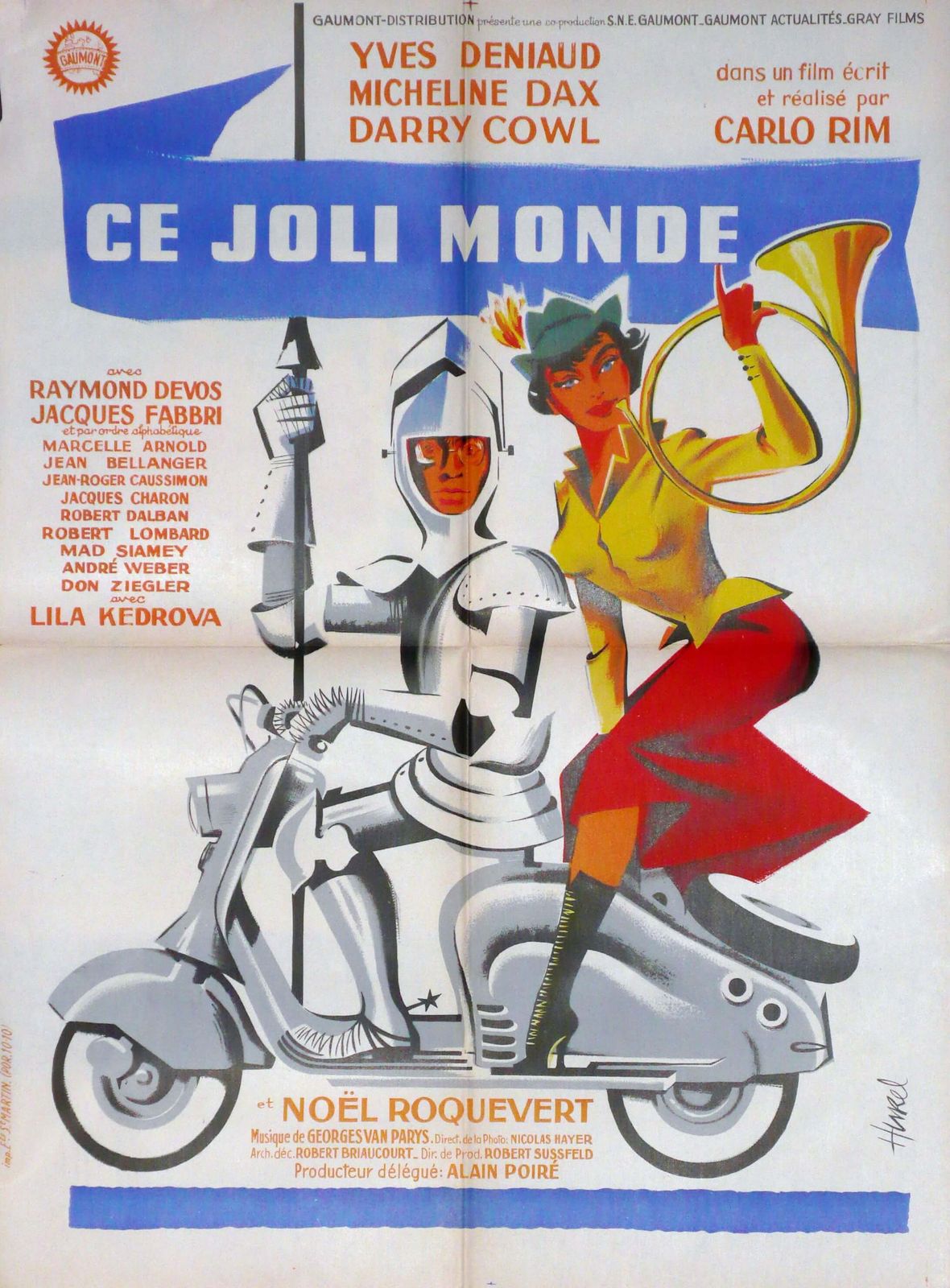 Ce Joli Monde, Original French Poster, 1957. Lambretta