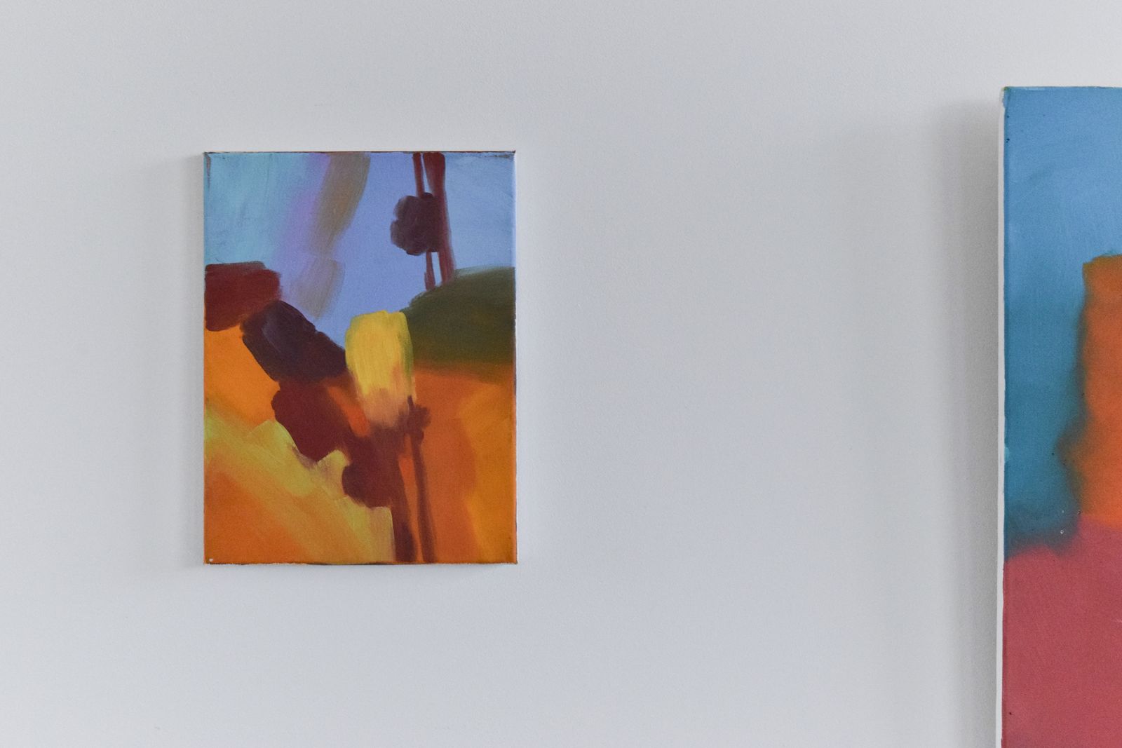 Contemporary Original Small Abstract Acrylic On Canvas Painting By Jim Ridout