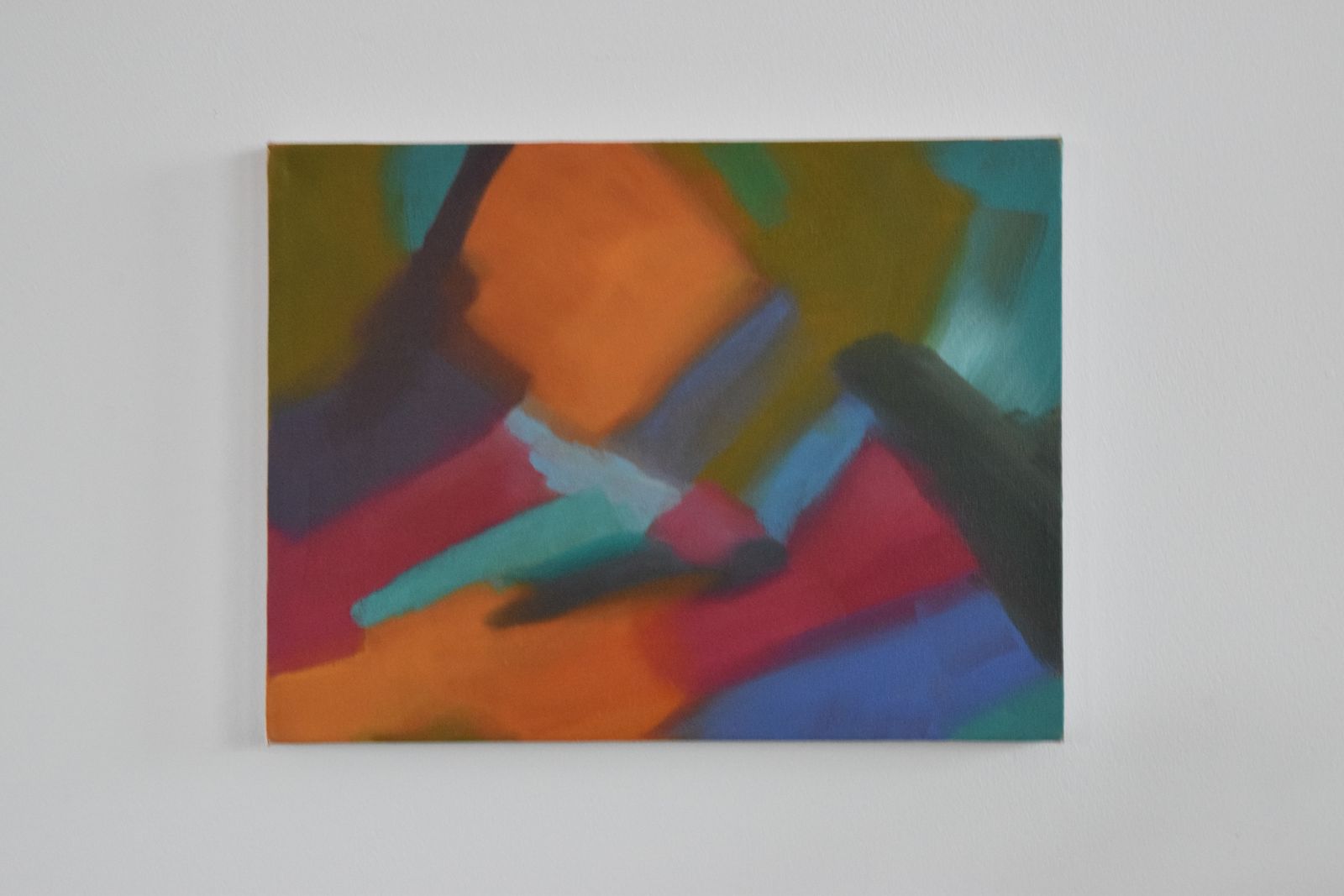 Contemporary Original Small Abstract Acrylic On Canvas Painting By Jim Ridout photo Art