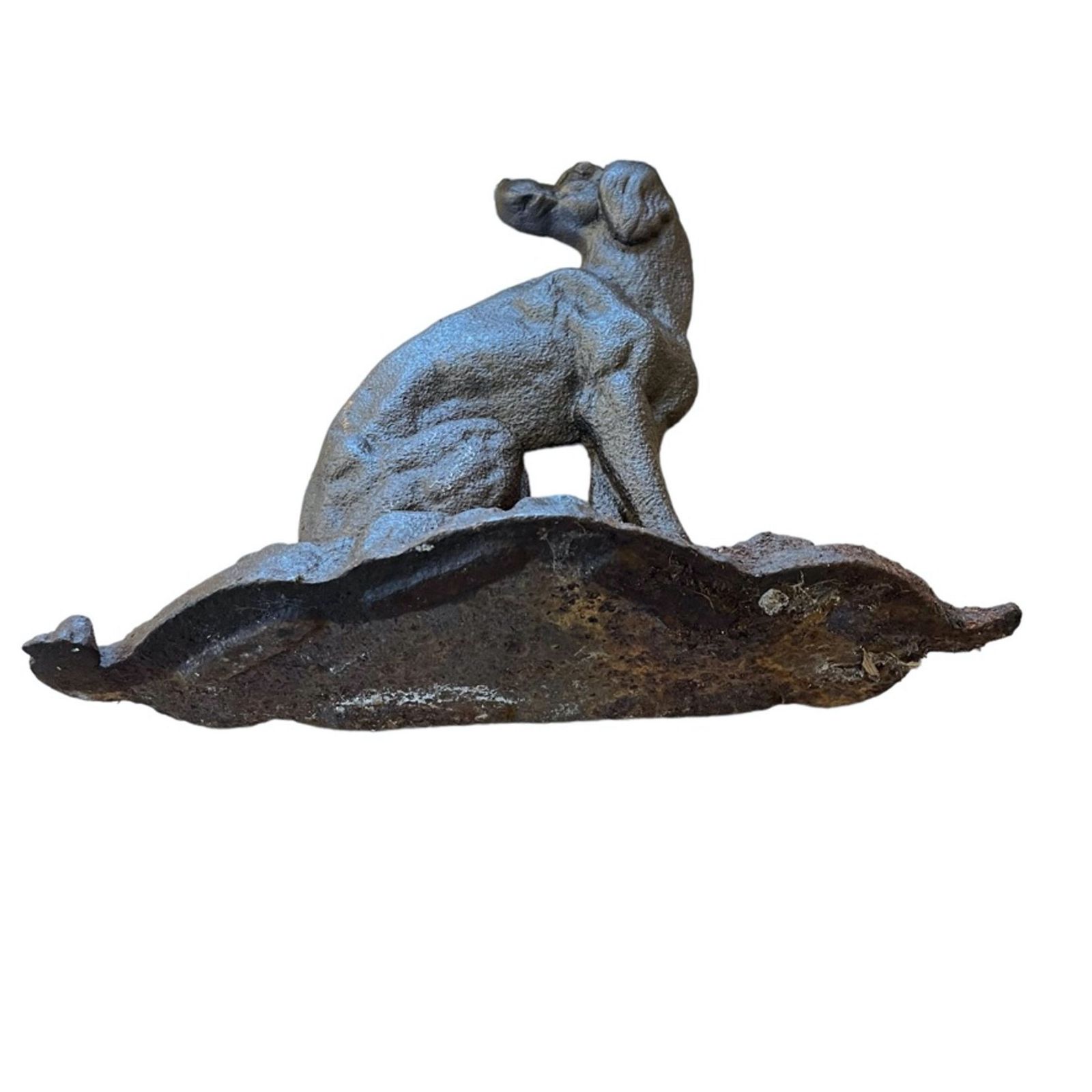 19th Century Cast Iron Door Stop In The Form Of A Greyhound photo for sale