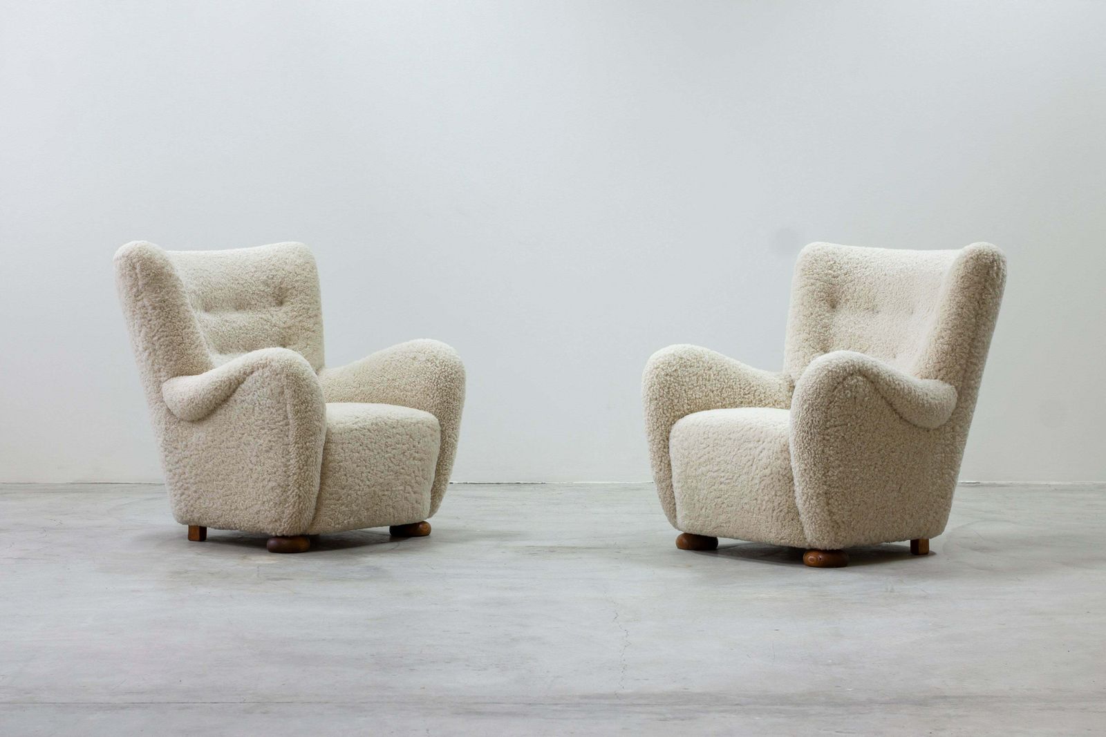 Pair Of Lounge Chairs In The Manner Of Blomstedt