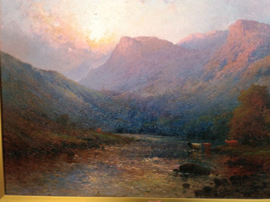 Alfred De Breanski Jr [1877 1957] Oil On Canvas Of Cader Idris, Wales photo 5000.0