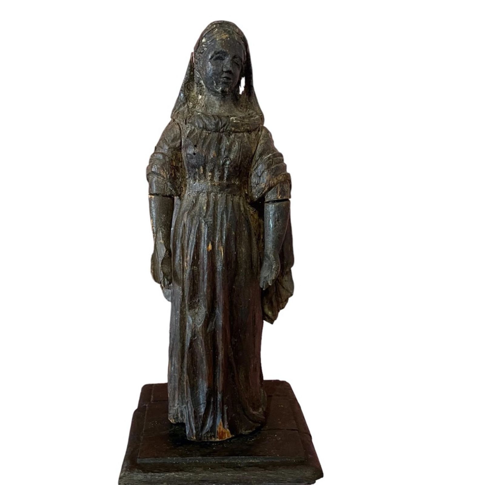 16th Century Flemish Carved Figure Of The Virgin Mary photo for sale