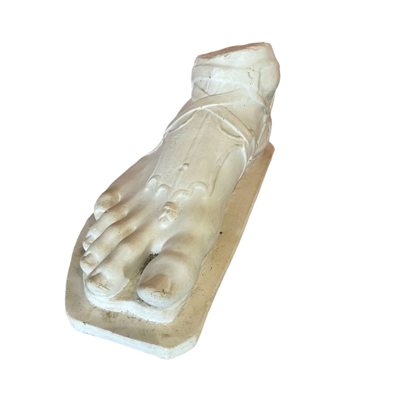 A Large Plaster Cast Roman Foot From The 18th Century Original photo furniture
