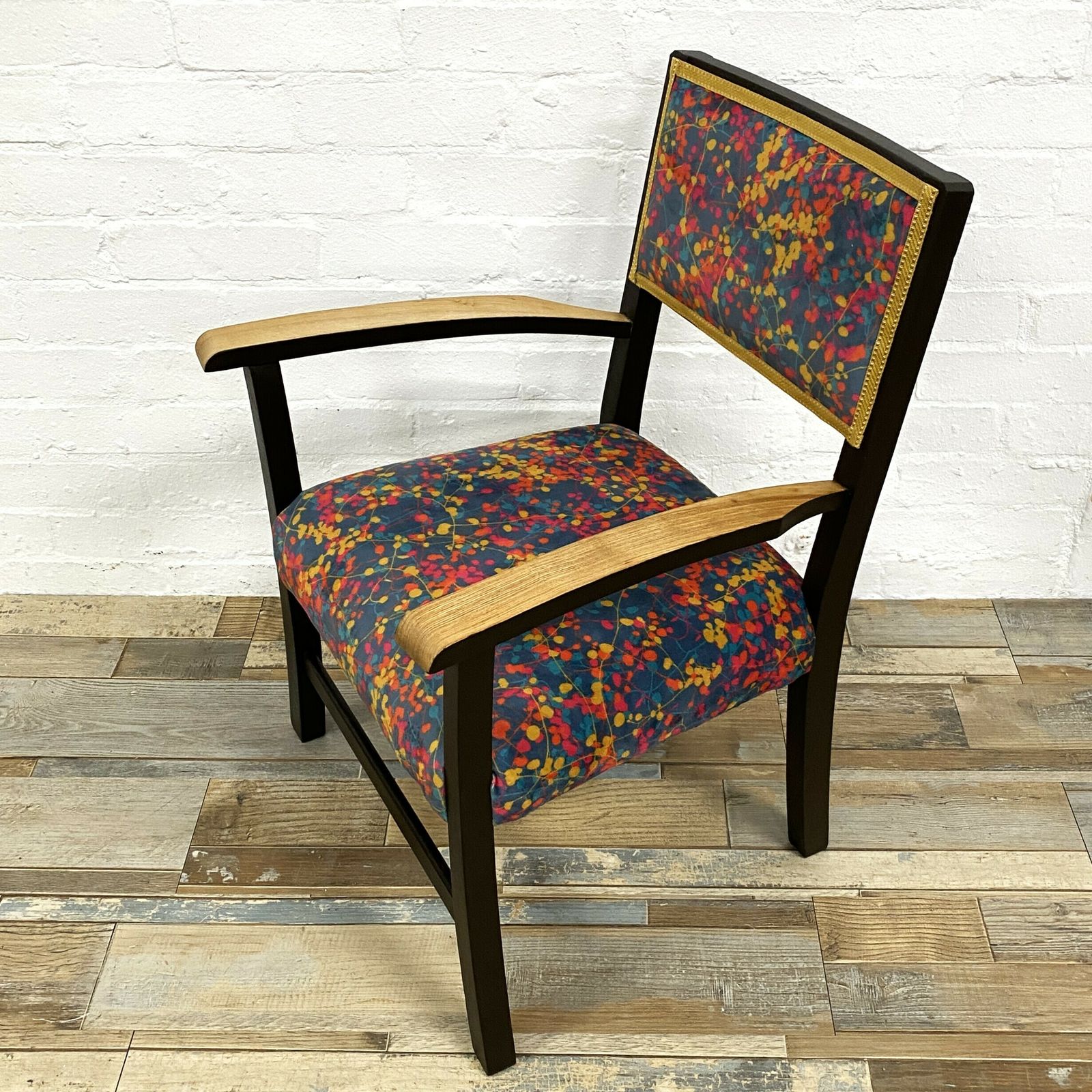 Mid Century Childs Armchair In Clarissa Hulse Velvet photo for sale
