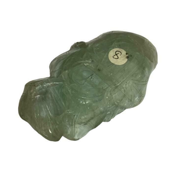 A 19th Century Carved Fluorite Brush Washer Of Lotus Form photo for sale