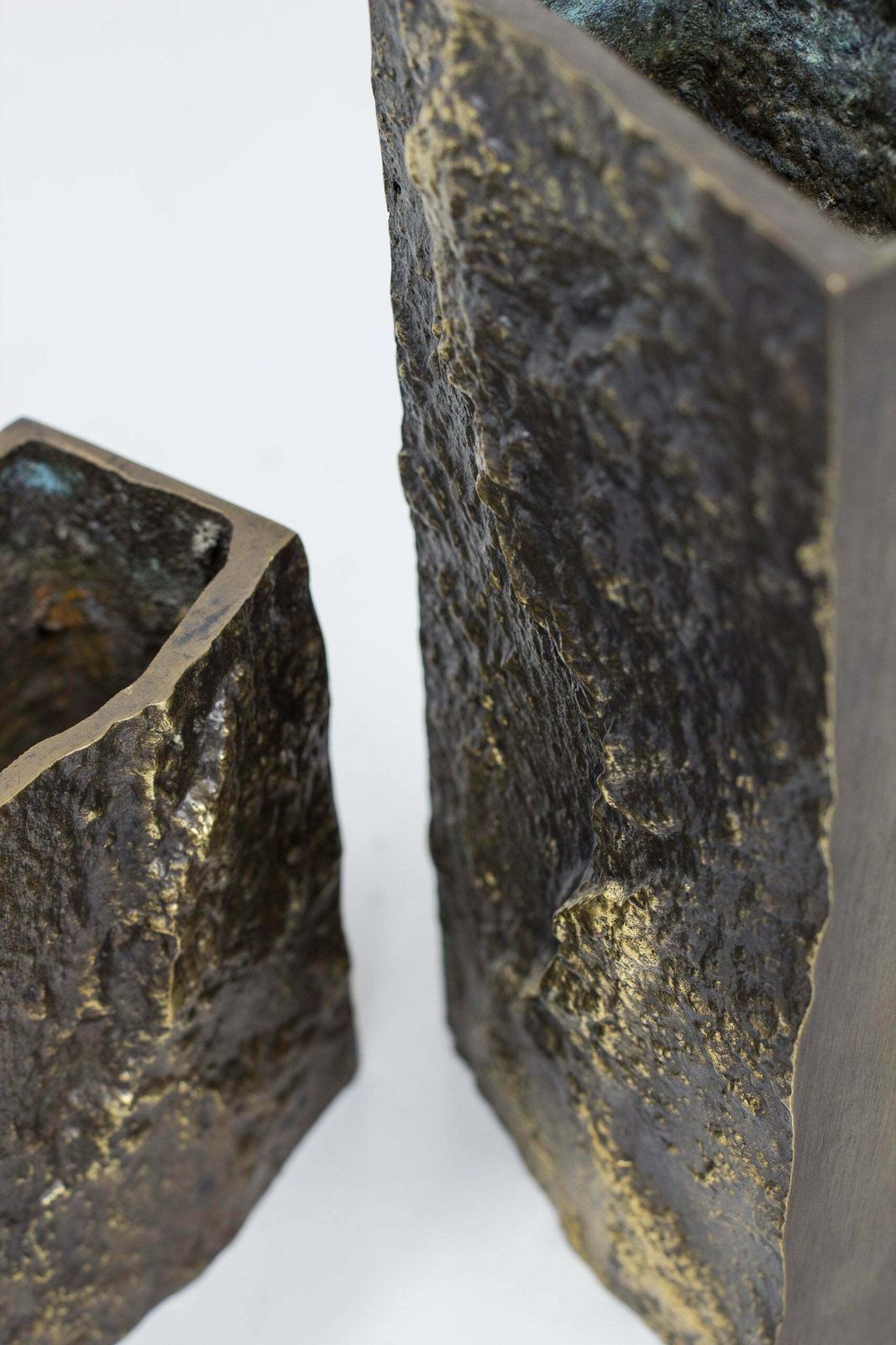 Bronze Vases By Kaj Blomqvist, 1960s photo for sale