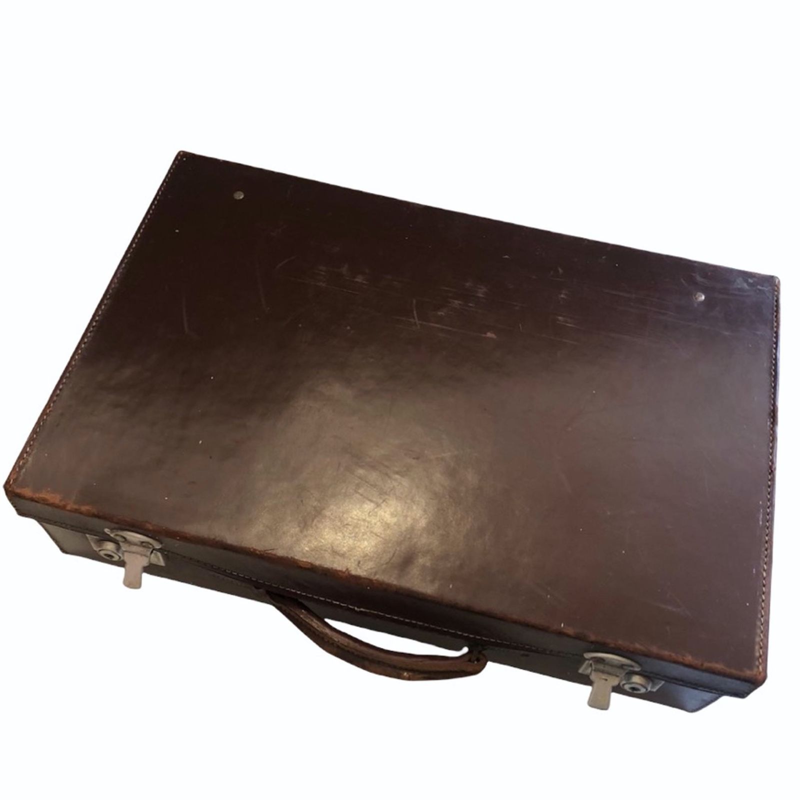 A 1930's Leather Cased Cocktail Bar Made Specifically For Drinks At Glyndebourne photo for sale