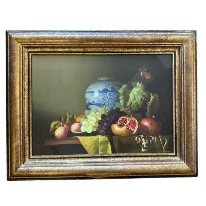 Jean Grimal (1942 1997) Oil On Canvas Still Life
