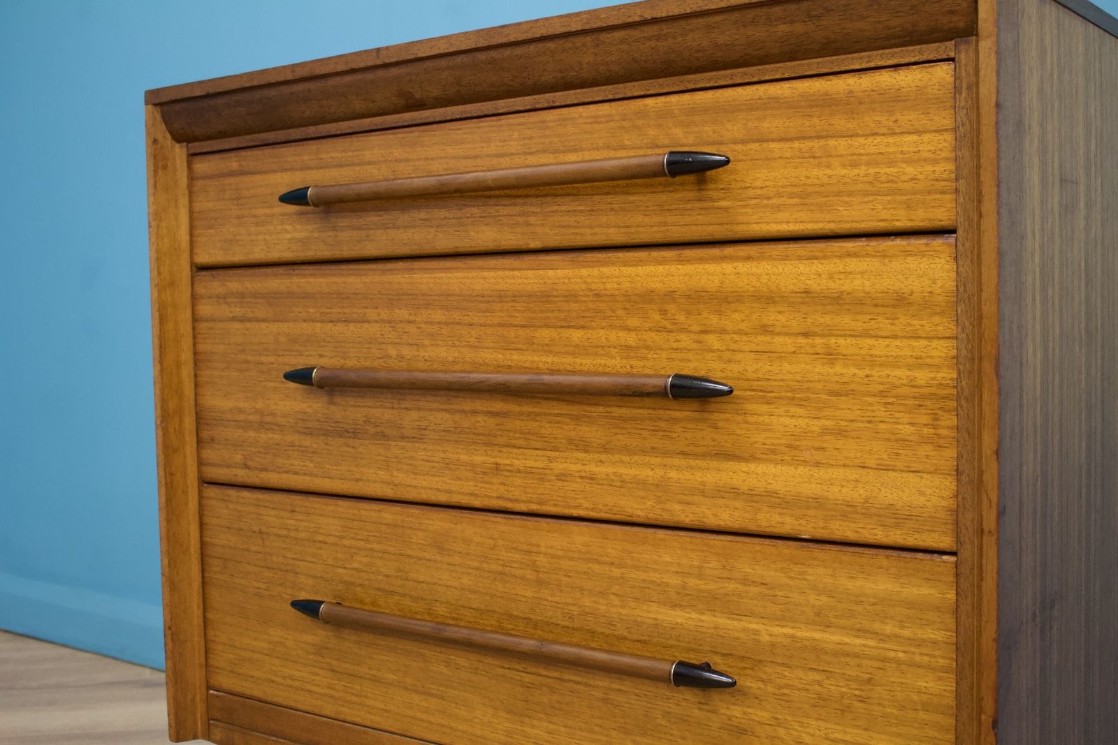 Mid Century Retro Teak Chest Of Drawers From Lebus photo vinterior
