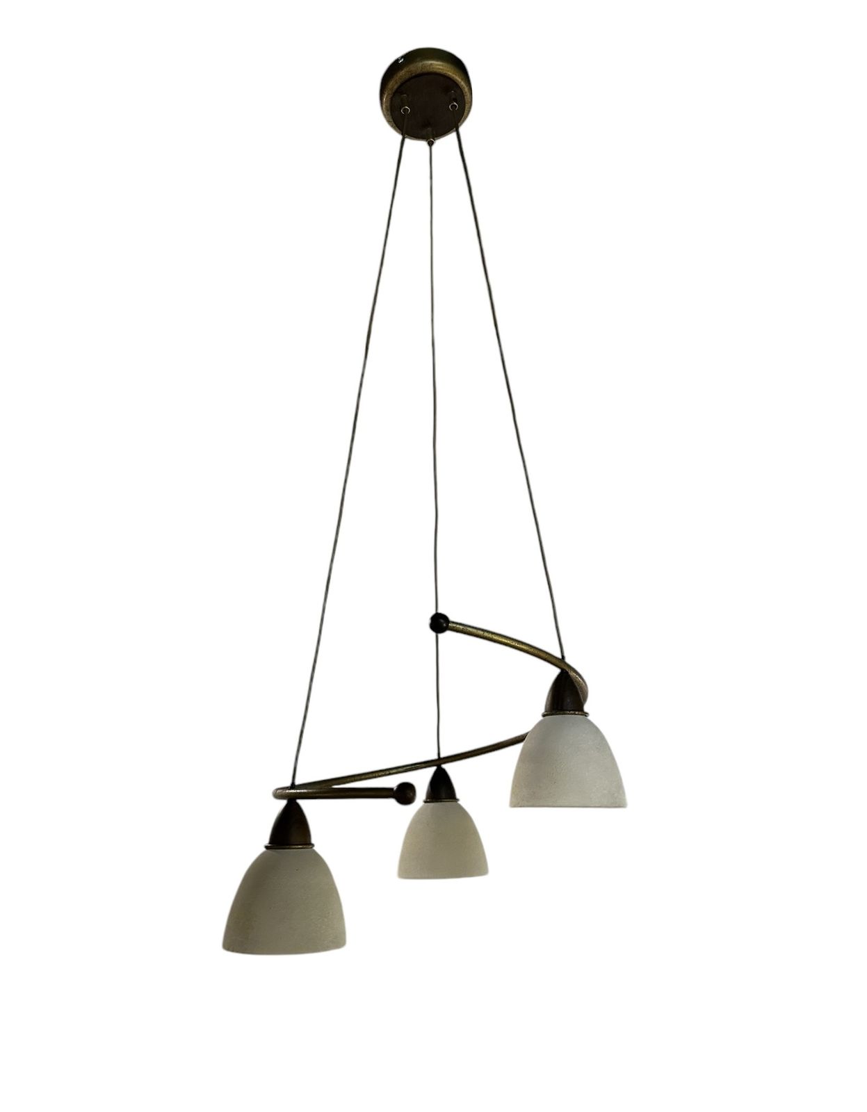 Danish Postmodernist Spiral Trio Pendant Lamp By Design Copenhagen, 1990 photo for sale