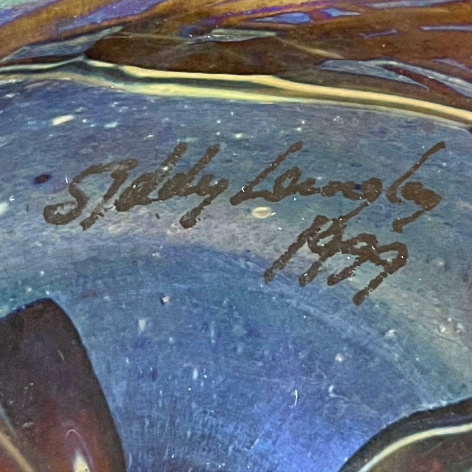 Siddy Langley Art Glass Paperweight, Signed And Dated 1999 photo for sale