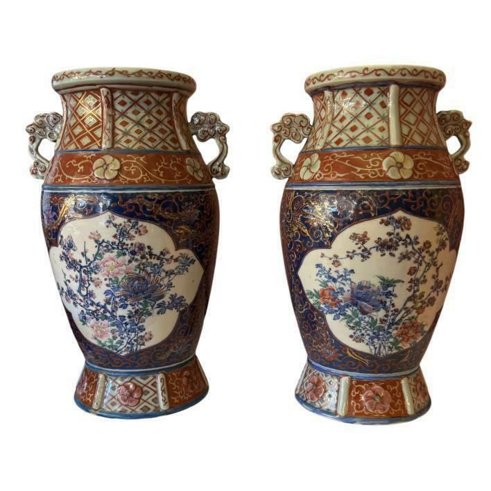 Pair Of Japanese Imari Vases, 1920s photo furniture