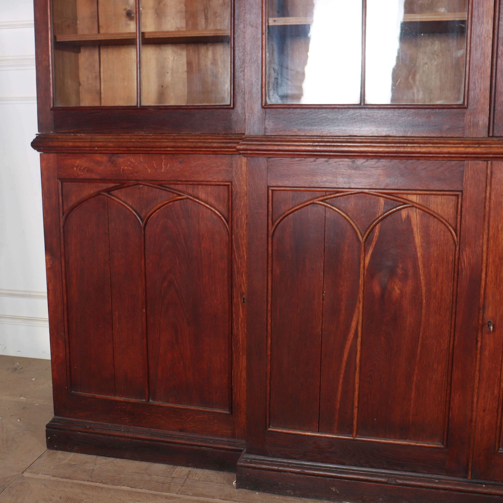 Early 19th Century English Country House Gothic Bookcase photo furniture