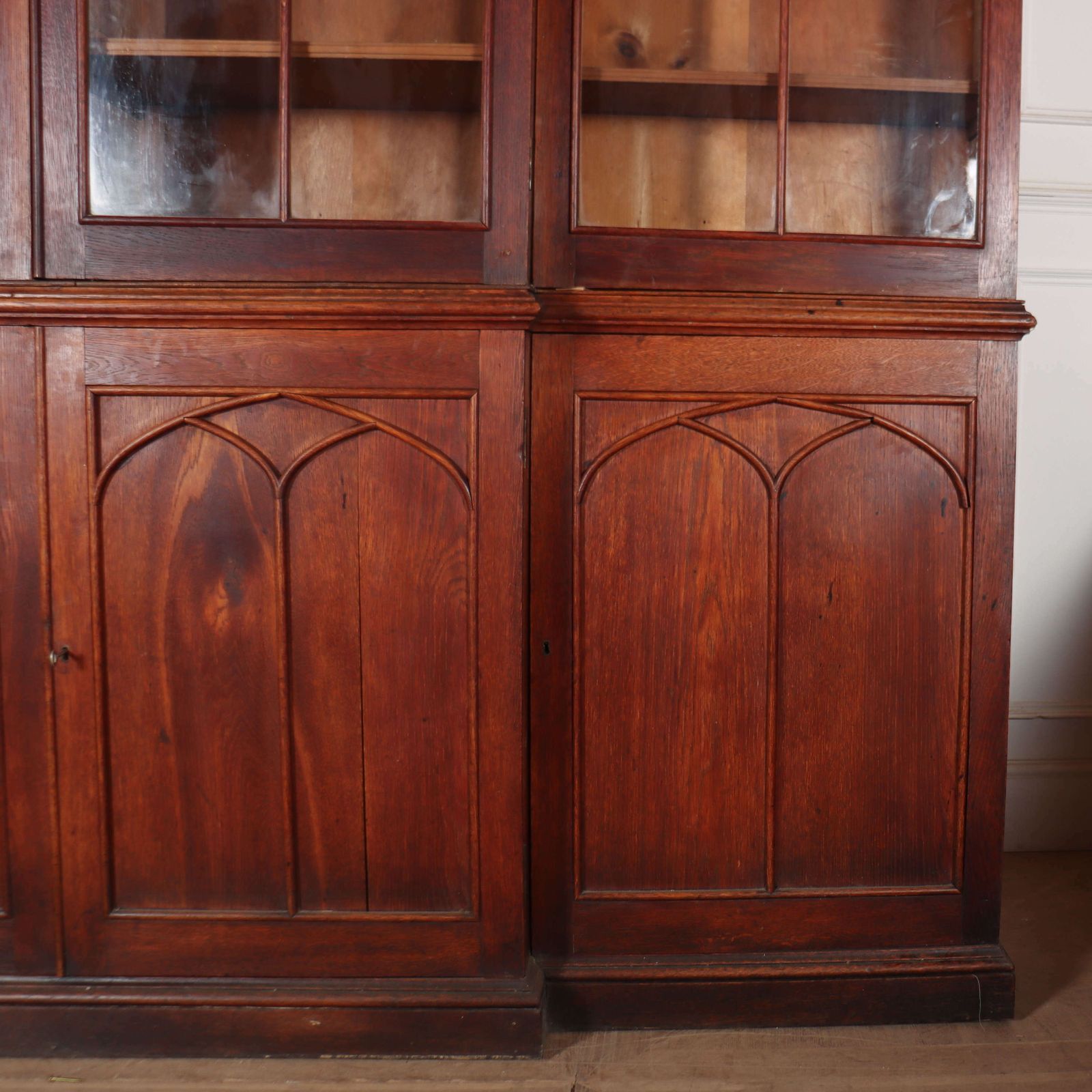 Early 19th Century English Country House Gothic Bookcase photo Furniture