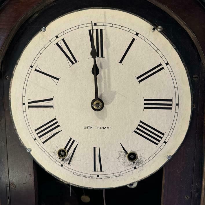 Seth Thomas Perpetual Calendar Clock photo furniture