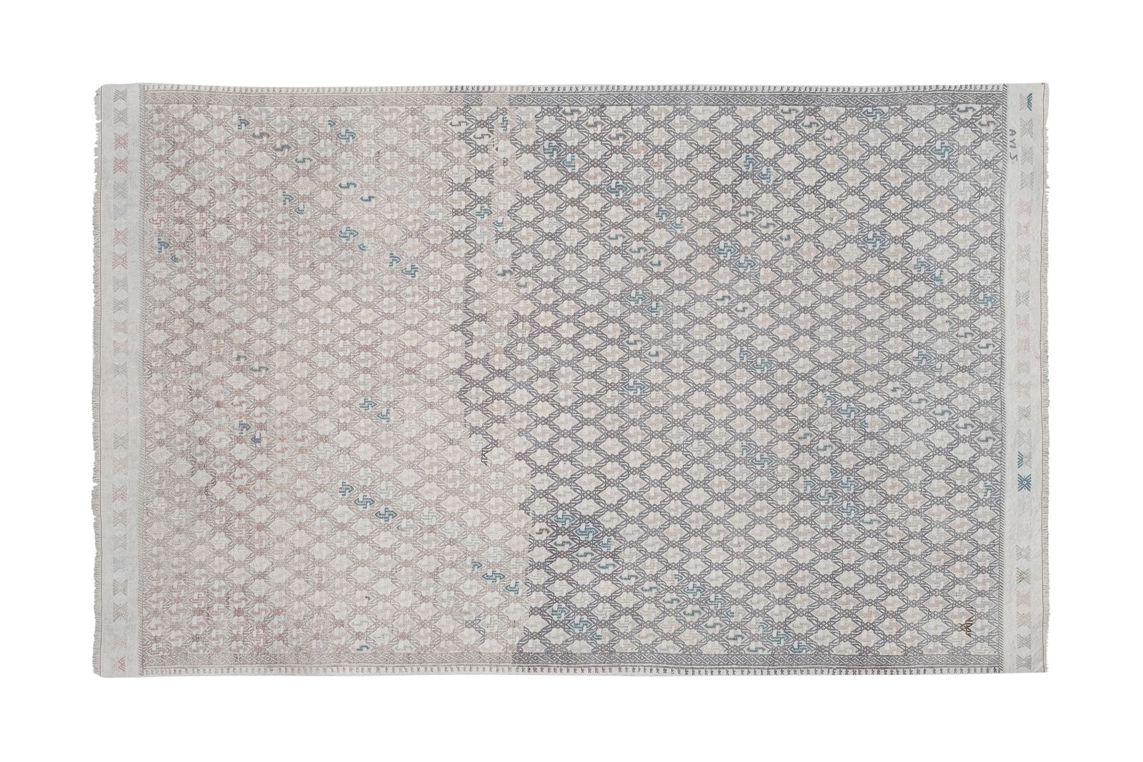1970s Vintage Faded Turkish Kilim Rug photo for sale