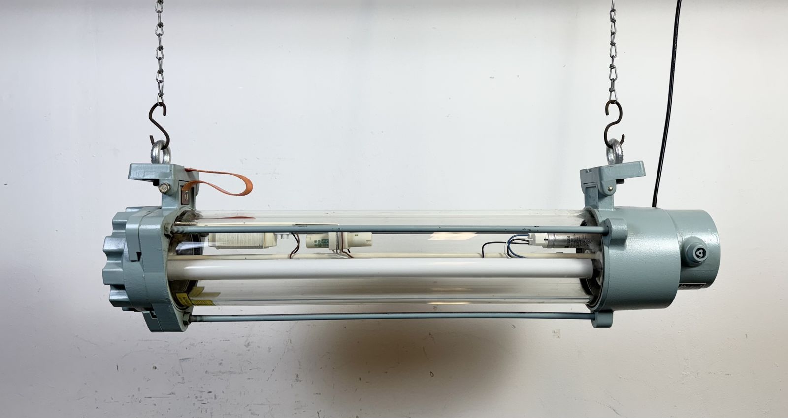photo for sale Industrial East German Fluorescent Tube Light From Leuchtenbau Wittenberg, 1980s