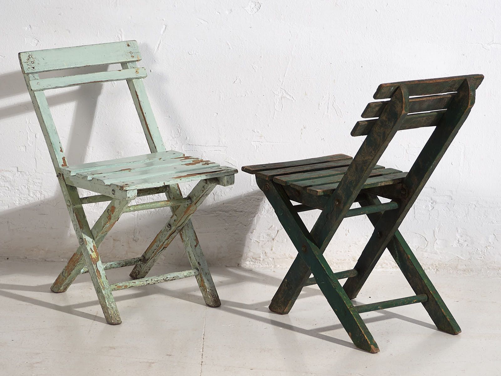 Antique Children’s Folding Chairs (C.1920). Set Of 4 Pieces #3 photo Furniture
