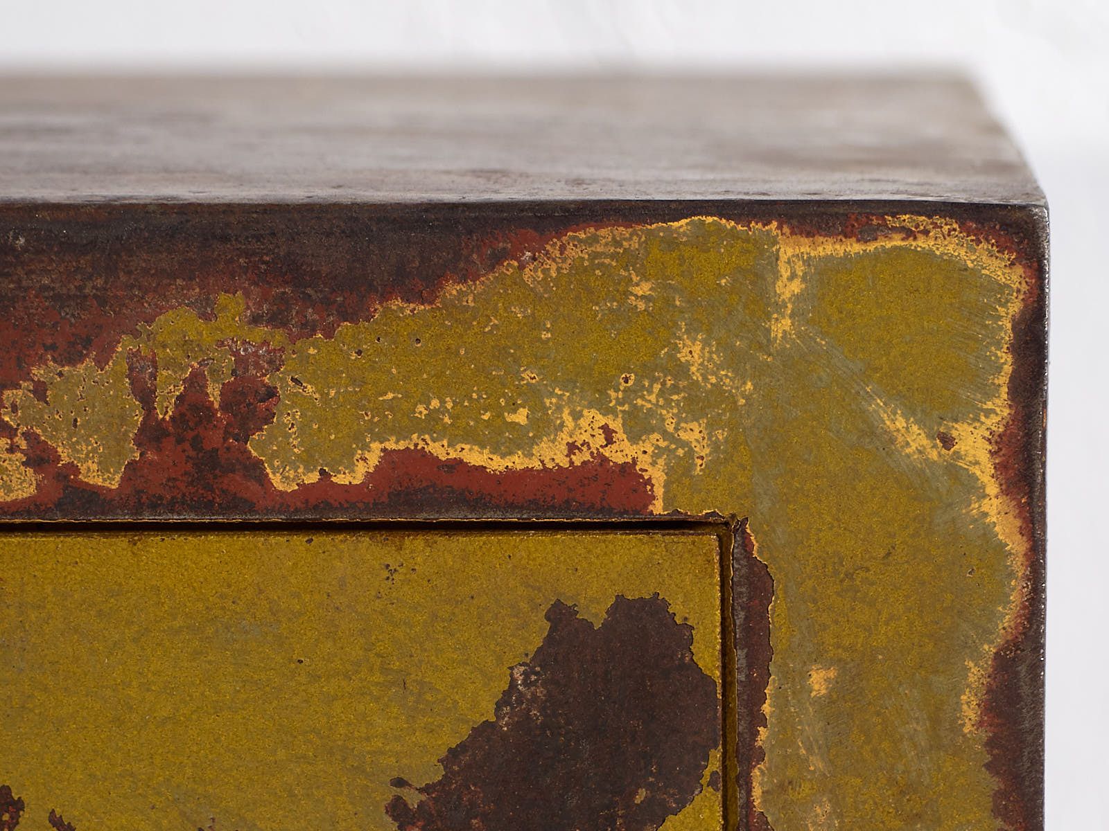 photo for sale Antique Safe Box With Green Patina (C.1920) #4