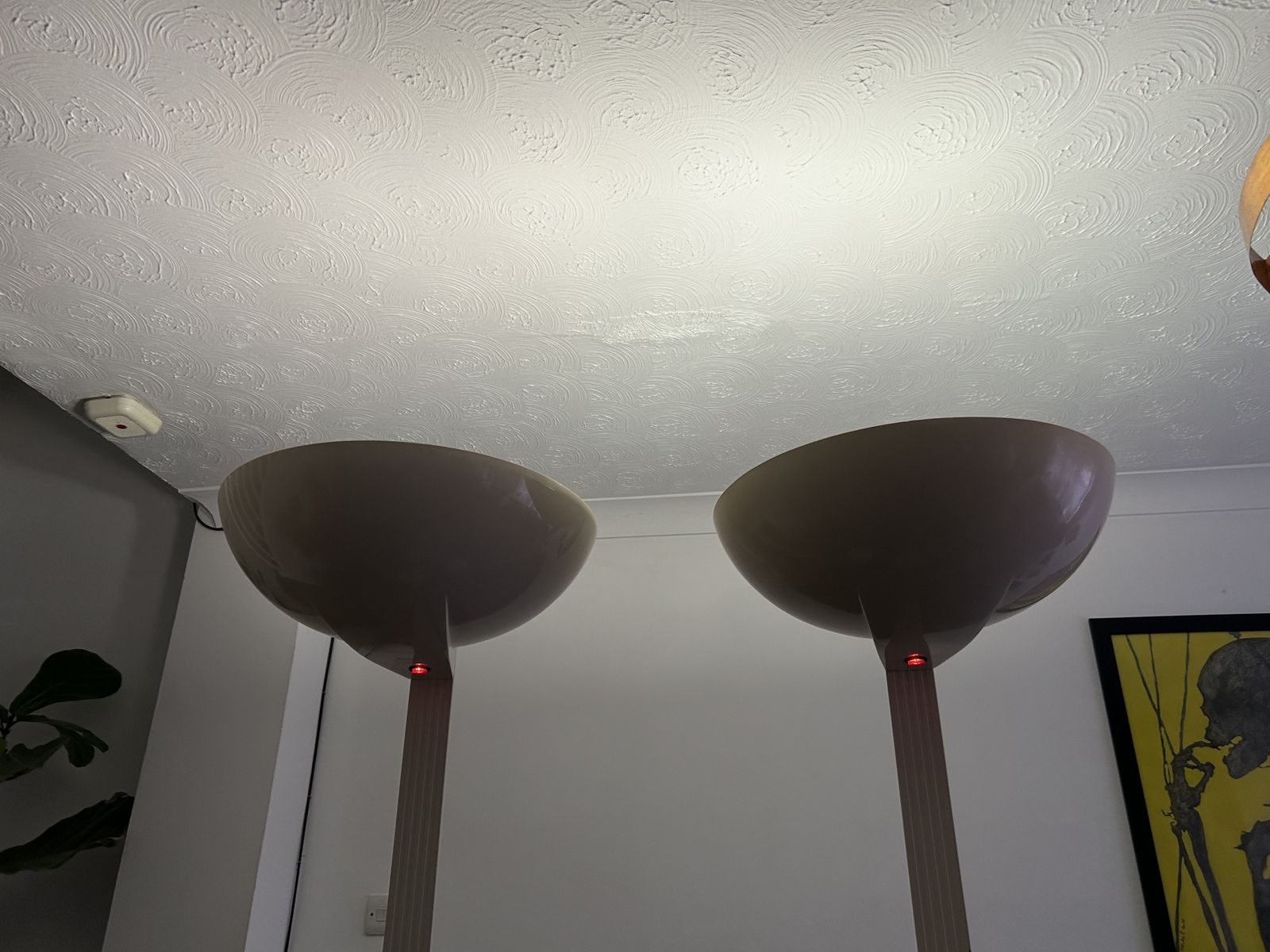 Thorn Emi Tall Industrial Standing Lamps In Mid Century Style British Lights 1980s photo for sale