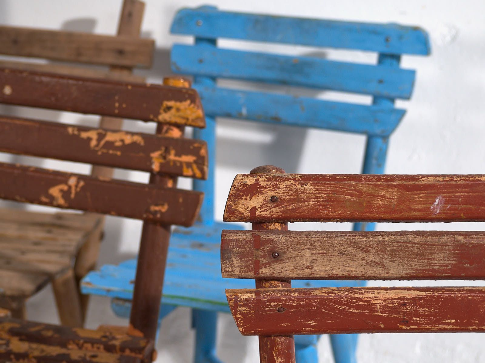 Antique School Chairs (C.1920). Set Of 4 Pieces #1 photo furniture