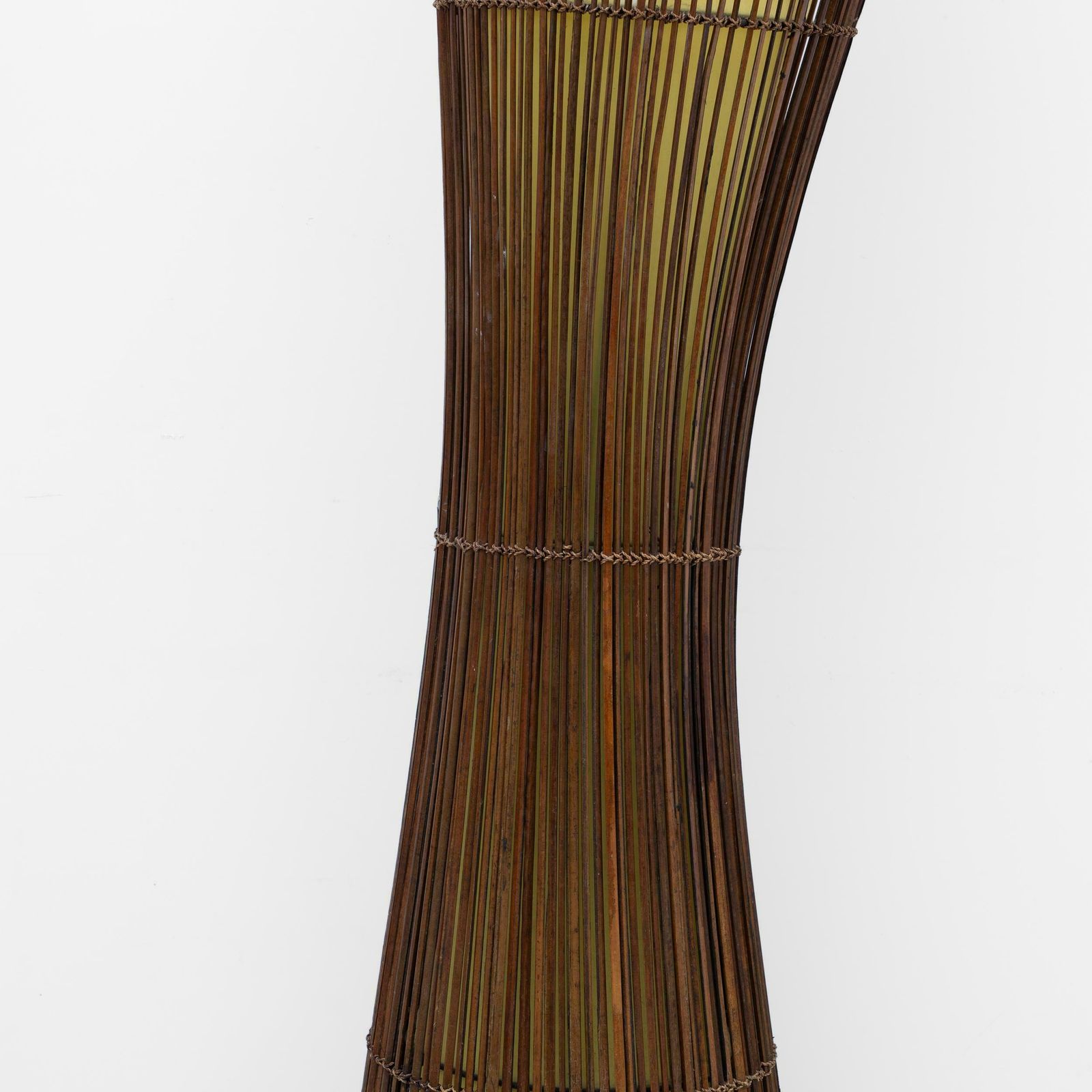 Organic Shaped Bamboo Floor Lamp "Kobe", France, 1980s photo buy
