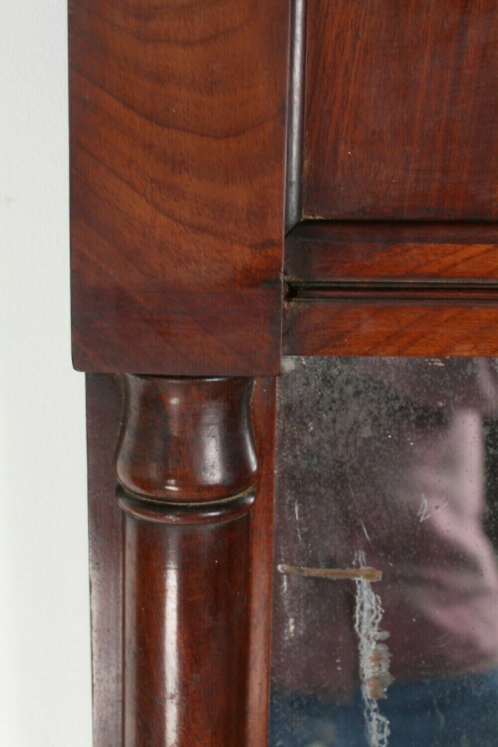 Home Decor Small Regency Mahogany Pier Mirror photo