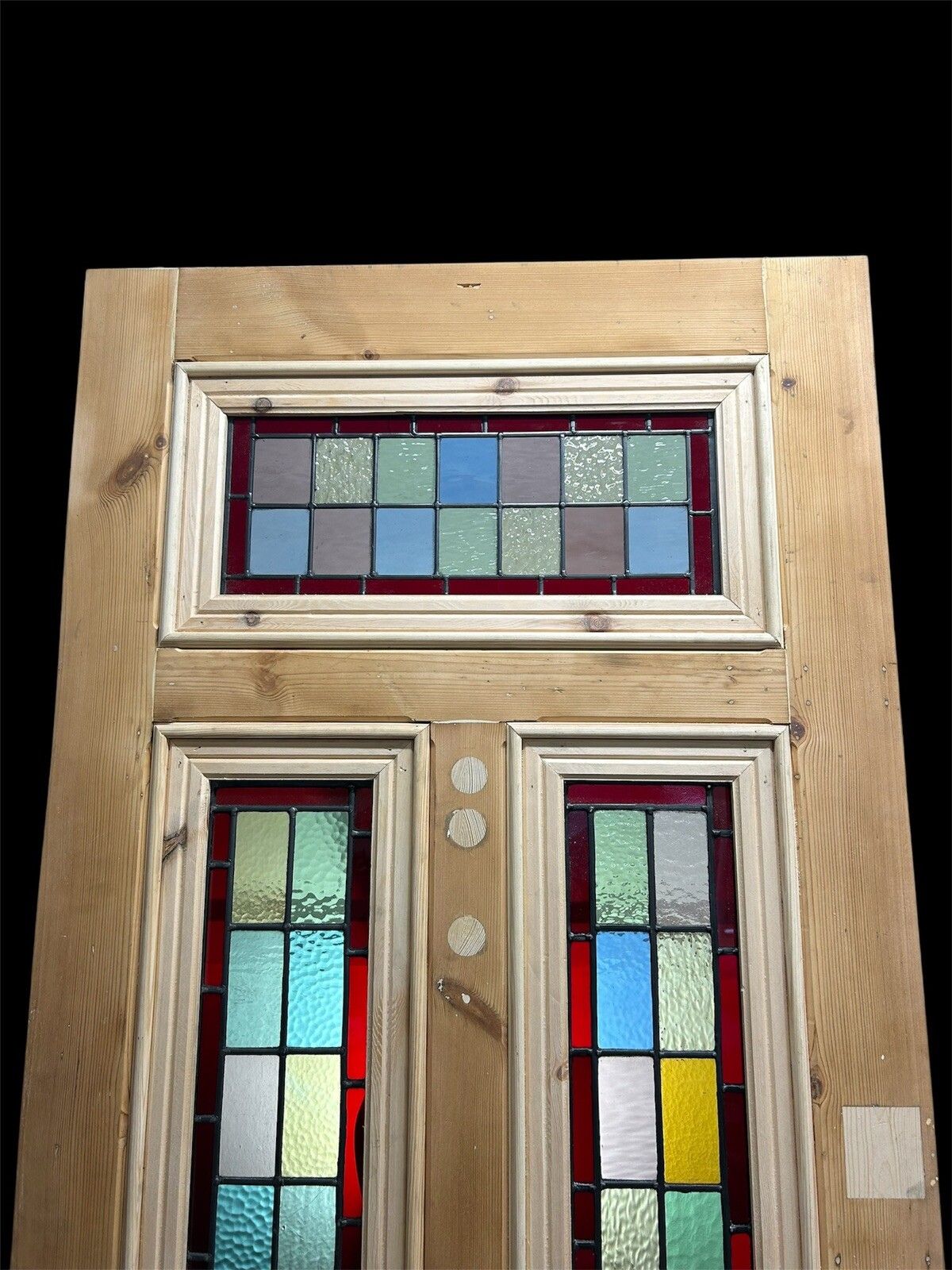 photo furniture Victorian Stained Glass Front Door Old Antique Period Reclaimed Leaded Wood