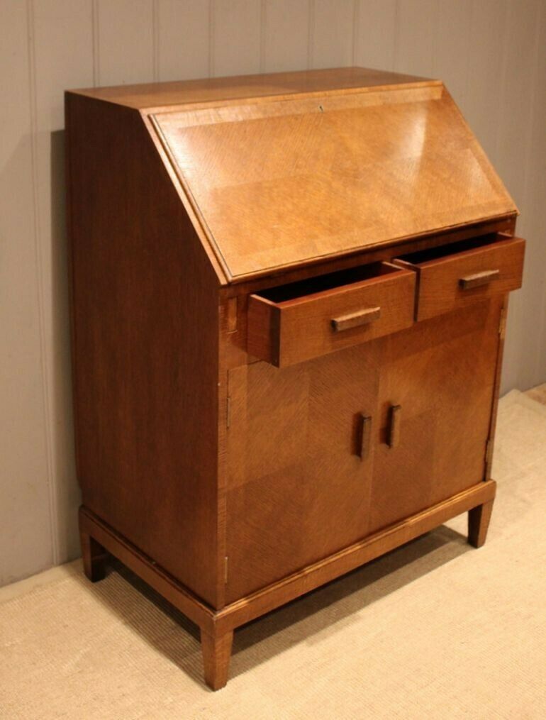 Light Oak Bureau, 1930s, Vintage photo for sale