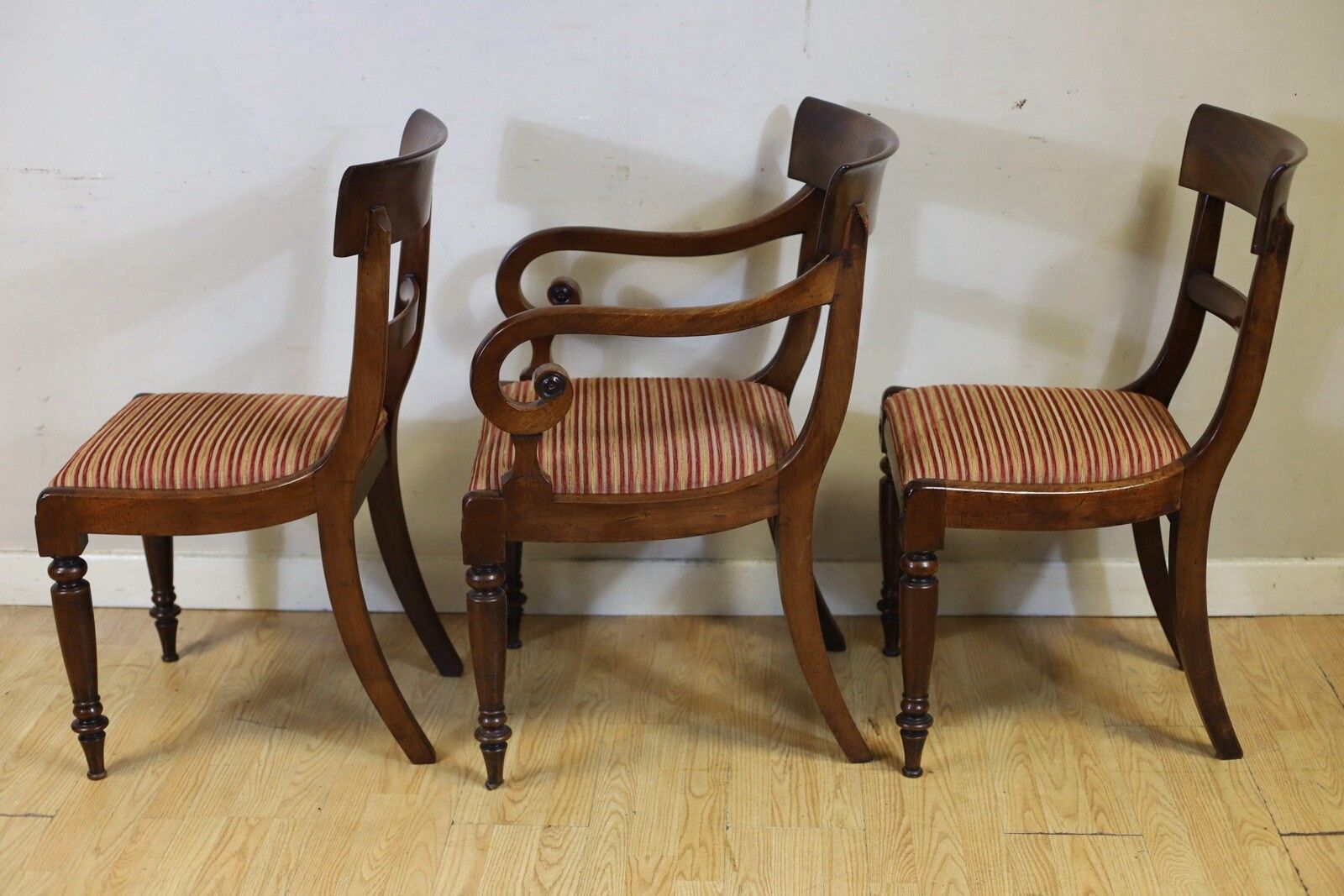 Lovely Set Of Six Bar Back Dining Chairs photo Furniture