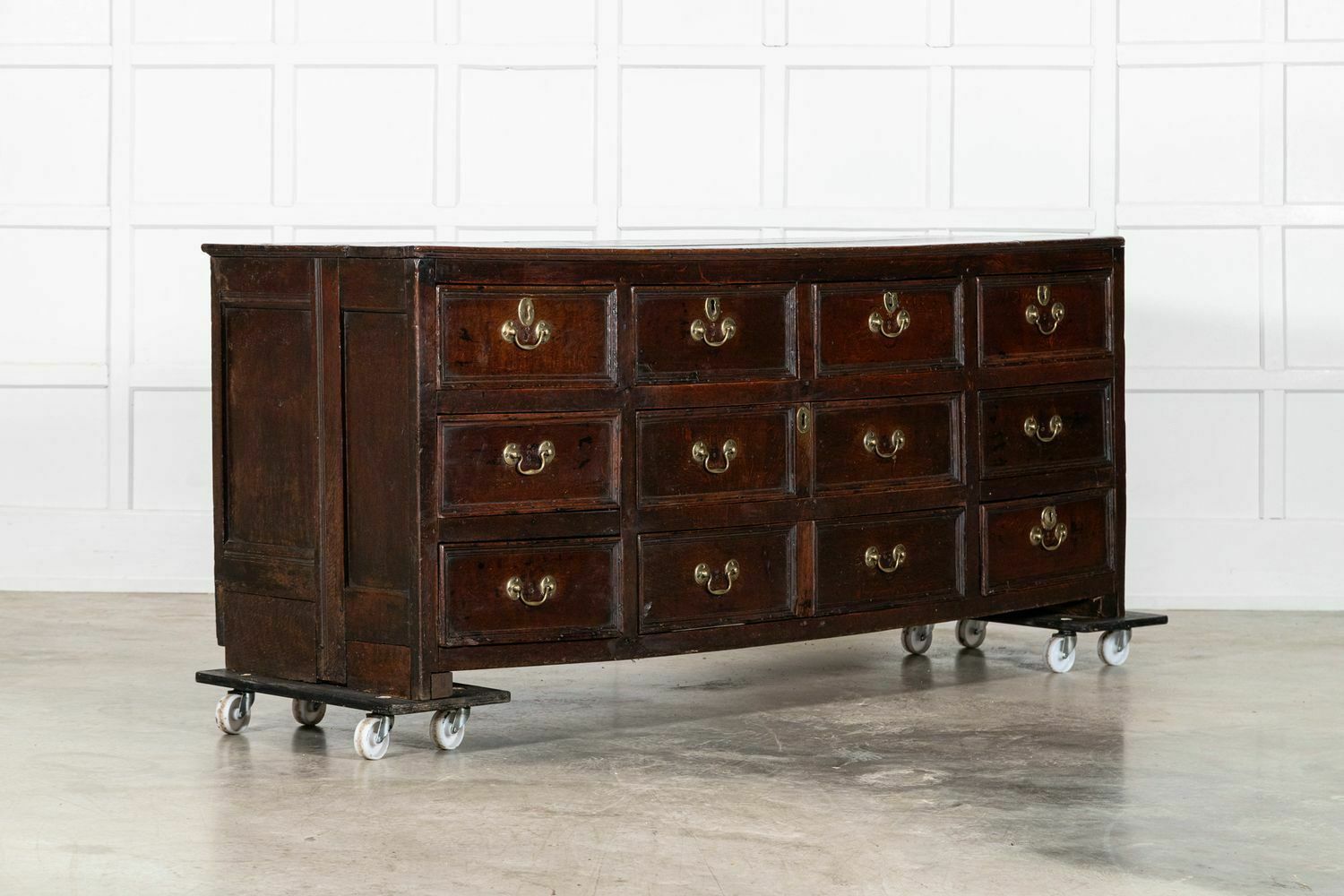 Large 18thc English Vernacular Oak Dresser Base / Counter photo furniture