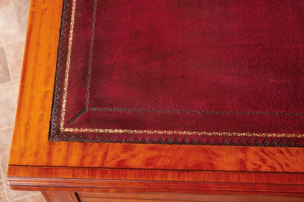 Furniture Good Quality Inlaid Satinwood Writing Desk photo