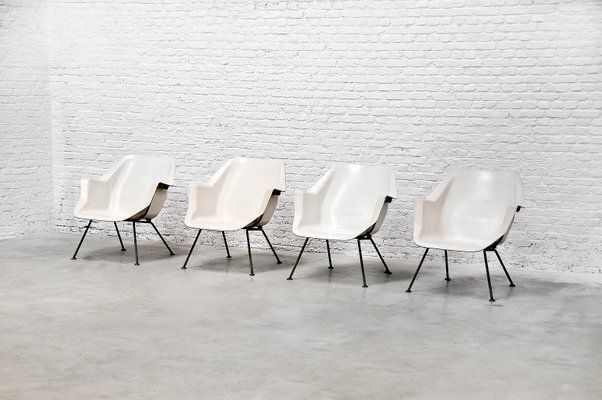 Model 416 Chairs By Wim Rietveld & André Cordemeyer For Gispen, 1957, Set Of 4