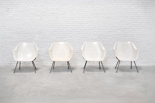 Model 416 Chairs By Wim Rietveld & André Cordemeyer For Gispen, 1957, Set Of 4 photo for sale
