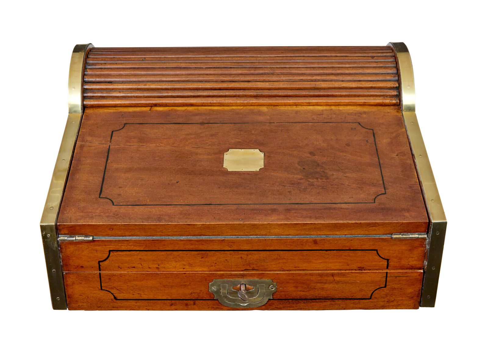 19th Century Campaign Metamorphic Camphor Writing Slope photo 1375.0
