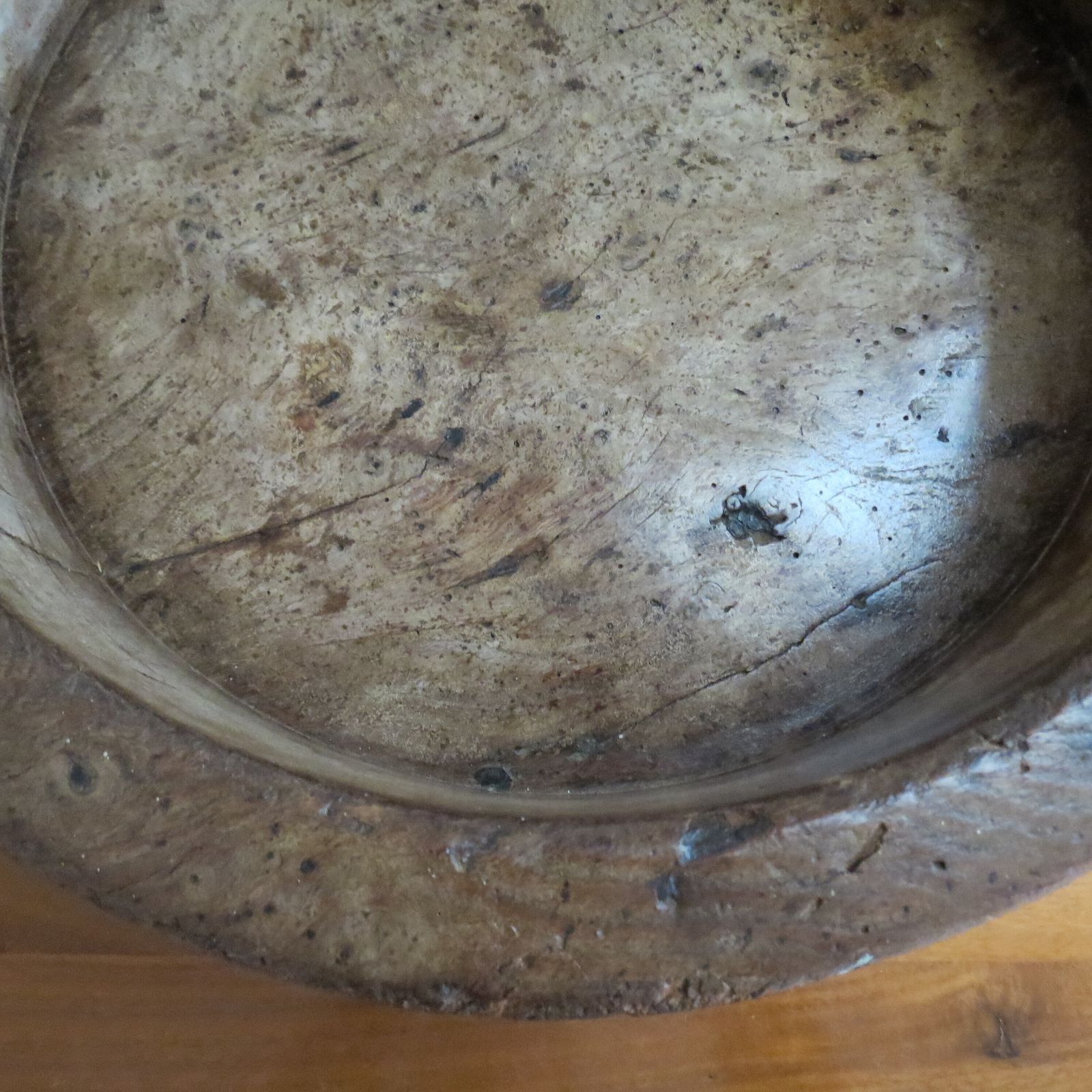 photo furniture Antique 19th Century Large English Elm Wooden Straight Sided Dairy Wash Bowl